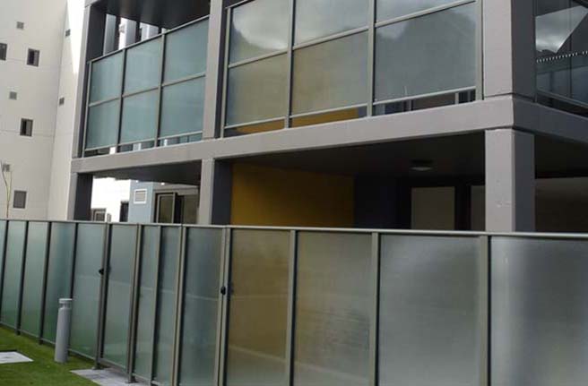 Framed Glass Fence 