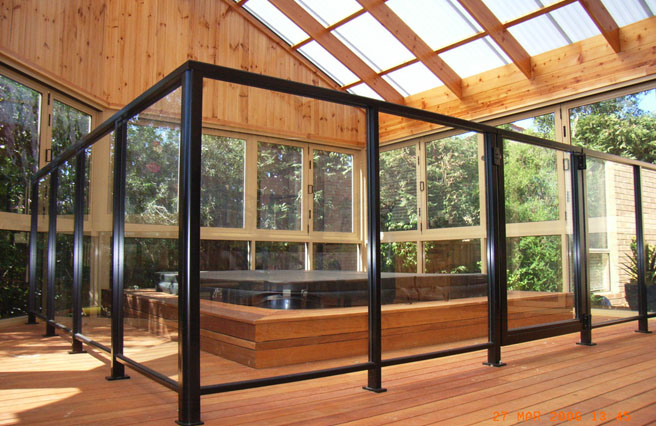 Framed Glass Pool Fence Home
